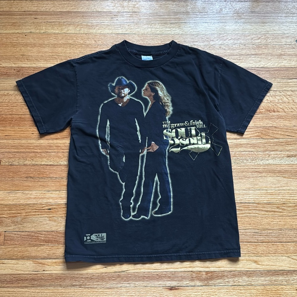 Vintage Tim Mcgraw Faith Hill T-Shirt / Soul 2 Soul 2007 Tour / Medium